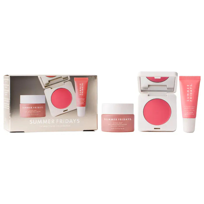 The Dewy Pink Set with mini Lip Butter Balm in Pink Sugar | Summer Fridays