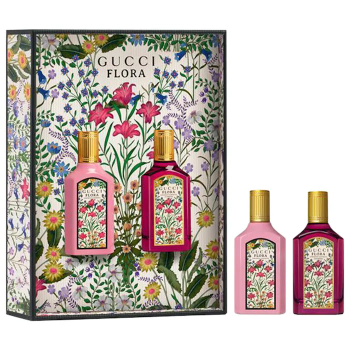 Mini Duo Floral Gorgeous Gardenia Perfume Gift Set | GUCCI