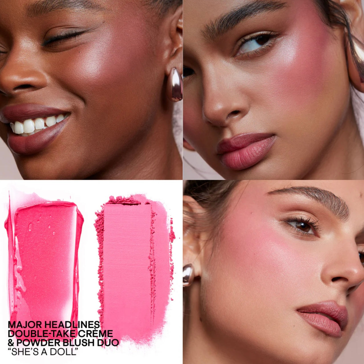Major Headlines Double Take Crème & Powder Blush| Patrick Ta
