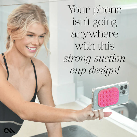 Peach Stick It! Adhesive Suction Phone Mount | Case Mate