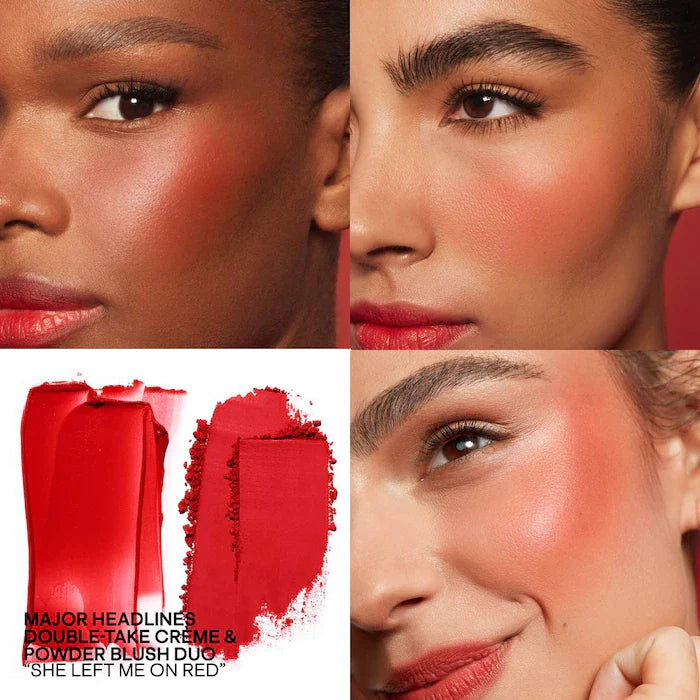 Major Headlines Double Take Crème & Powder Blush| Patrick Ta