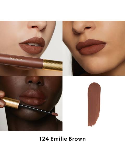 Emilie Brown Rouge à Lèvres Liquide Mat | Gucci