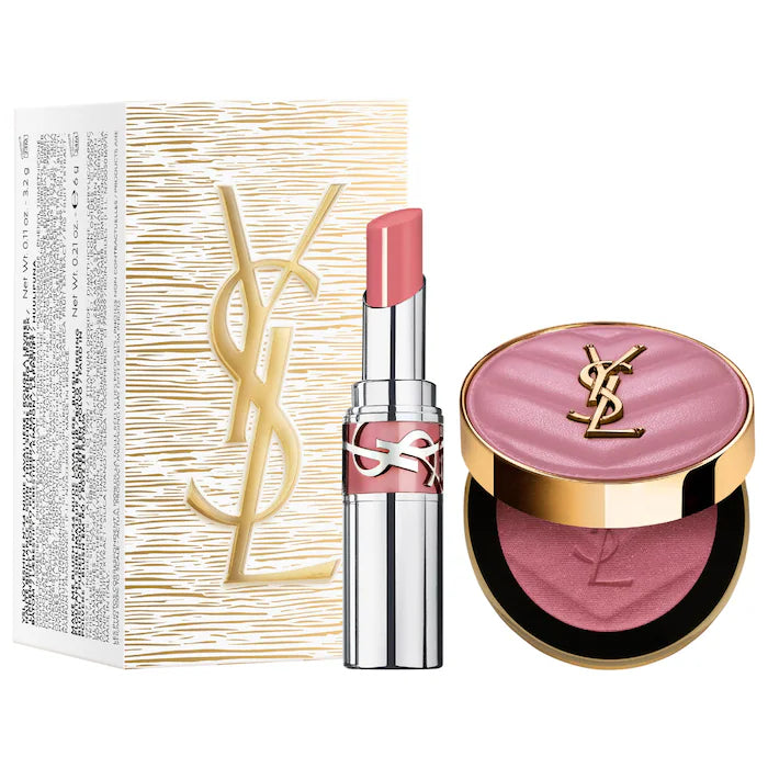 Iconic Pink Make Me Blush & Loveshine Lip Oil Stick Set | YSL